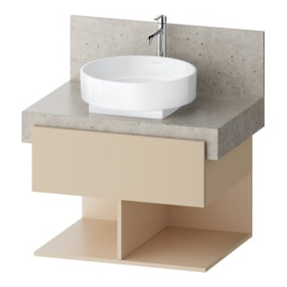Duravit Waschtischunterschrank Balcoon 70x57x52,2cm, s.b str, 2 SBK, 2 off Fä