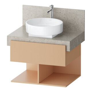 Duravit Waschtischunterschrank Balcoon 70x57x52,2cm, Ter str, 2 SBK, 2 off Fä