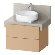 Duravit Waschtischunterschrank Balcoon 70x57x52,2cm, Terra strukt., 2 SchKa.