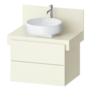 Duravit Waschtischunterschrank Balcoon 70x57x53,4cm, Elfenb. strukt., 2 SchKa.