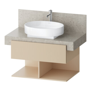 Duravit Waschtischunterschrank Balcoon 80x57x52,2cm, s.b str, 1 Kast, 2 off Fä