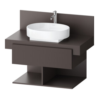 Duravit Waschtischunterschrank Balcoon 80x57x53,4cm, br str, 1 Kast, 2 off Fä
