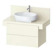 Duravit Waschtischunterschrank Balcoon 80x57x53,4cm, Elfenb. strukt., 2 SchKa.