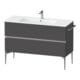 Duravit Waschtischunterschrank boden Sivida 121x59,1x47,7cm, 2 Schub., gra m, G chr-1