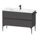 Duravit Waschtischunterschrank boden Sivida 121x59,1x47,7cm, 2 Schub., gra m, Gr. sw-1