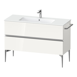 Duravit Waschtischunterschrank boden Sivida 121x59,1x47,7cm, 2 Schub., w g, Gr. chr