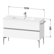 Duravit Waschtischunterschrank boden Sivida 121x59,1x47,7cm, 2 Schub., w hgl, Gr. sw-4