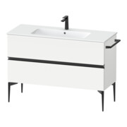 Duravit Waschtischunterschrank boden Sivida 121x59,1x47,7cm, 2 Schub., w ma, Gr. sw