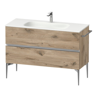Duravit Waschtischunterschrank boden Sivida 121x59,2x47,7cm, 2 SBK, Ei Marm, Gr. chr