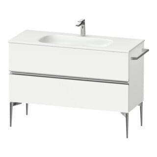 Duravit Waschtischunterschrank boden Sivida 121x59,2x47,7cm, 2 SBK, we. ma, Gr. chr