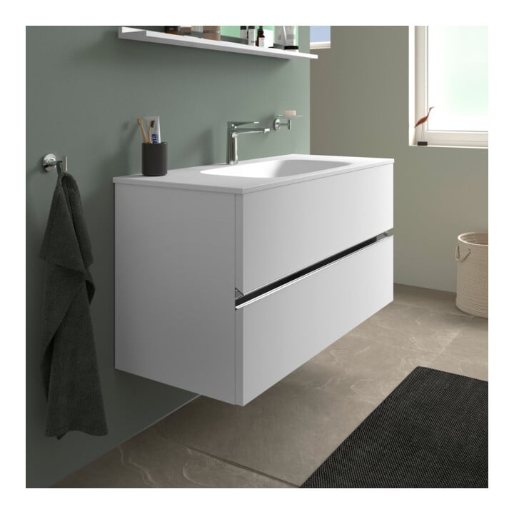 Duravit Waschtischunterschrank boden Sivida 121x59,2x47,7cm, 2 SBK, we. ma, Gr. chr