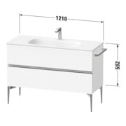 Duravit Waschtischunterschrank boden Sivida 121x59,2x47,7cm, 2 Schub., E Marm, G sw-3