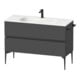 Duravit Waschtischunterschrank boden Sivida 121x59,2x47,7cm, 2 Schub., gra m, Gr. sw-1