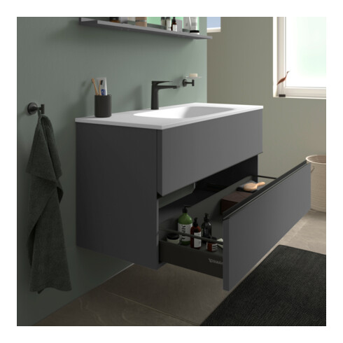 Duravit Waschtischunterschrank boden Sivida 121x59,2x47,7cm, 2 Schub., gra m, Gr. sw