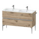 Duravit Waschtischunterschrank boden Sivida 128x59,1x47,7cm, 2 Schub., E Marm, G chr-1