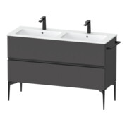 Duravit Waschtischunterschrank boden Sivida 128x59,1x47,7cm, 2 Schub., gra m, Gr. sw
