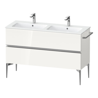 Duravit Waschtischunterschrank boden Sivida 128x59,1x47,7cm, 2 Schub., w g, Gr. chr