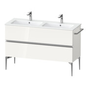 Duravit Waschtischunterschrank boden Sivida 128x59,1x47,7cm, 2 Schub., w g, Gr. chr