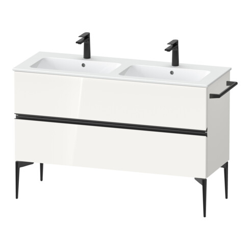 Duravit Waschtischunterschrank boden Sivida 128x59,1x47,7cm, 2 Schub., w hgl, Gr. sw