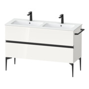 Duravit Waschtischunterschrank boden Sivida 128x59,1x47,7cm, 2 Schub., w hgl, Gr. sw