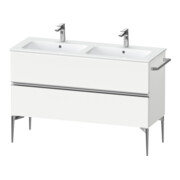 Duravit Waschtischunterschrank boden Sivida 128x59,1x47,7cm, 2 Schub., w ma, Gr. chr