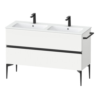 Duravit Waschtischunterschrank boden Sivida 128x59,1x47,7cm, 2 Schub., w ma, Gr. sw