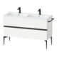 Duravit Waschtischunterschrank boden Sivida 128x59,1x47,7cm, 2 Schub., w ma, Gr. sw-1