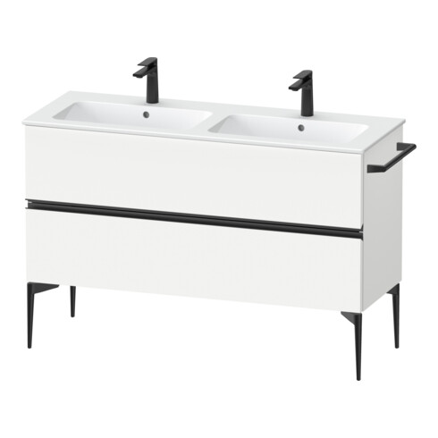 Duravit Waschtischunterschrank boden Sivida 128x59,1x47,7cm, 2 Schub., w ma, Gr. sw