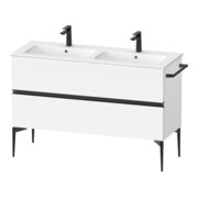 Duravit Waschtischunterschrank boden Sivida 128x59,1x47,7cm, 2 Schub., w ma, Gr. sw