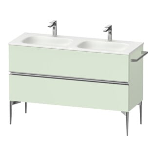 Duravit Waschtischunterschrank boden Sivida 128x59,2x47,7cm, 2 SBK, grün ma, Gr. chr