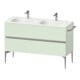 Duravit Waschtischunterschrank boden Sivida 128x59,2x47,7cm, 2 SBK, grün ma, Gr. chr-1