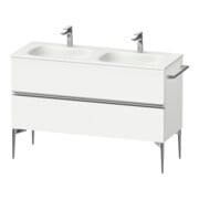 Duravit Waschtischunterschrank boden Sivida 128x59,2x47,7cm, 2 SBK, we. ma, Gr. chr