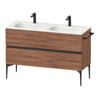 Duravit Waschtischunterschrank boden Sivida 128x59,2x47,7cm, 2 Schub., N Nat, Gr. sw