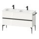 Duravit Waschtischunterschrank boden Sivida 128x59,2x47,7cm, 2 Schub., w hgl, Gr. sw-1