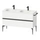 Duravit Waschtischunterschrank boden Sivida 128x59,2x47,7cm, 2 Schub., w ma, Gr. sw-1