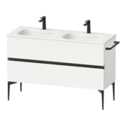 Duravit Waschtischunterschrank boden Sivida 128x59,2x47,7cm, 2 Schub., w ma, Gr. sw