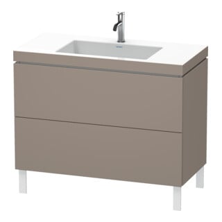 Duravit Waschtischunterschrank c-bonded L-Cube 100x48cm, 1 HL, bas. ma, 2 Ausz., steh.
