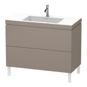 Duravit Waschtischunterschrank c-bonded L-Cube 100x48cm, 1 HL, bas. ma, 2 Ausz., steh.