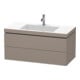 Duravit Waschtischunterschrank c-bonded L-Cube 100x48cm, 1 HL, bas. ma, 2 Schub., wandhängend-1