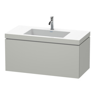 Duravit Waschtischunterschrank c-bonded L-Cube 100x48cm, 1 HL, bg ma, 1 Ausz., wandhängend