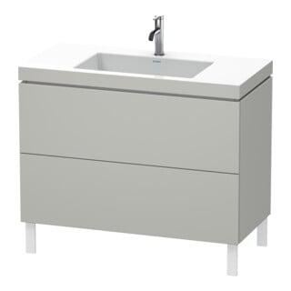 Duravit Waschtischunterschrank c-bonded L-Cube 100x48cm, 1 HL, bg ma, 2 Ausz., steh.