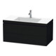 Duravit Waschtischunterschrank c-bonded L-Cube 100x48cm, 1 HL, Ei sw, 2 Schubkästen-1