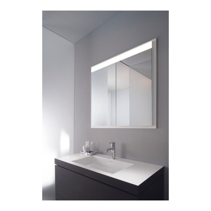 Duravit Waschtischunterschrank c-bonded L-Cube 100x48cm, 1 HL, Ei sw, 2 Schubkästen