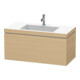 Duravit Waschtischunterschrank c-bonded L-Cube 100x48cm, 1 HL, Eiche natur, 1 Auszug-1