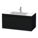 Duravit Waschtischunterschrank c-bonded L-Cube 100x48cm, 1 HL, Eiche schwarz, 1 Auszug-1