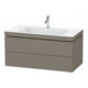 Duravit Waschtischunterschrank c-bonded L-Cube 100x48cm, 1 HL, f G m, 2 Schub., wandhängend-1