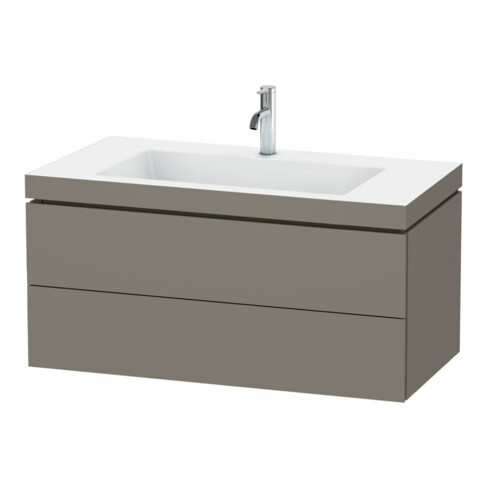 Duravit Waschtischunterschrank c-bonded L-Cube 100x48cm, 1 HL, f G m, 2 Schub., wandhängend