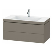 Duravit Waschtischunterschrank c-bonded L-Cube 100x48cm, 1 HL, f G m, 2 Schub., wandhängend