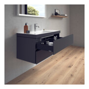 Duravit Waschtischunterschrank c-bonded L-Cube 100x48cm, 1 HL, gra ma, 2 Schub., wandhängend-2
