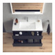 Duravit Waschtischunterschrank c-bonded L-Cube 100x48cm, 1 HL, gra ma, 2 Schub., wandhängend